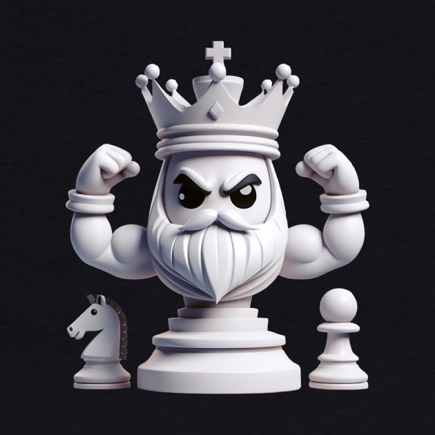 Muscular Chess King by Dmytro